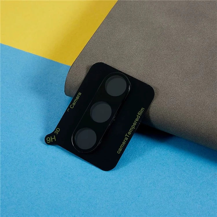 For Samsung Galaxy S24 FE Camera Lens Protector Black Silk Printing Tempered Glass Lens Film