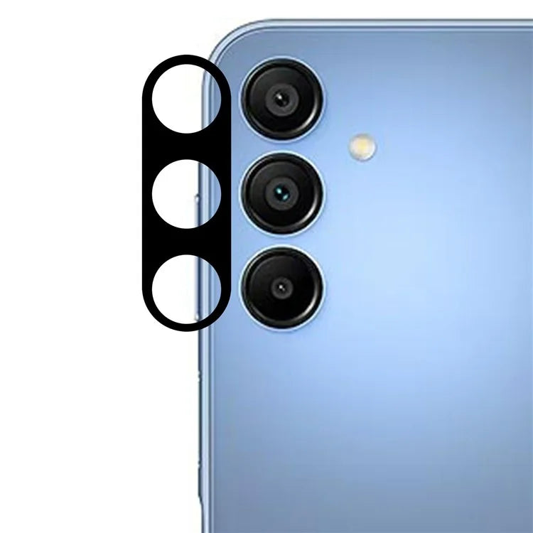 For Samsung Galaxy A16 5G Camera Lens Protector Black Silk Printing Tempered Glass Lens Film