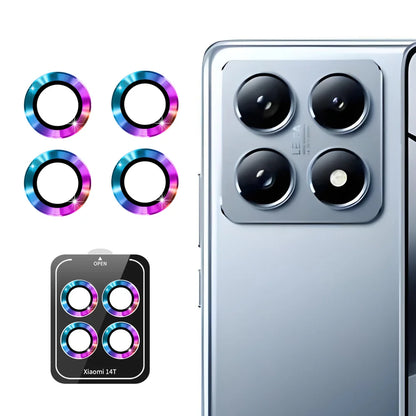 For Xiaomi 14T ENKAY Hat-Prince Camera Lens Protector Metal Ring Lens Film