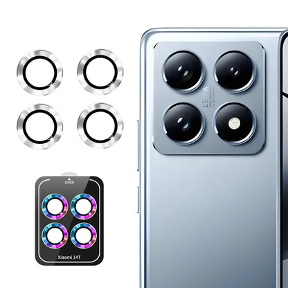 For Xiaomi 14T ENKAY Hat-Prince Camera Lens Protector Metal Ring Lens Film