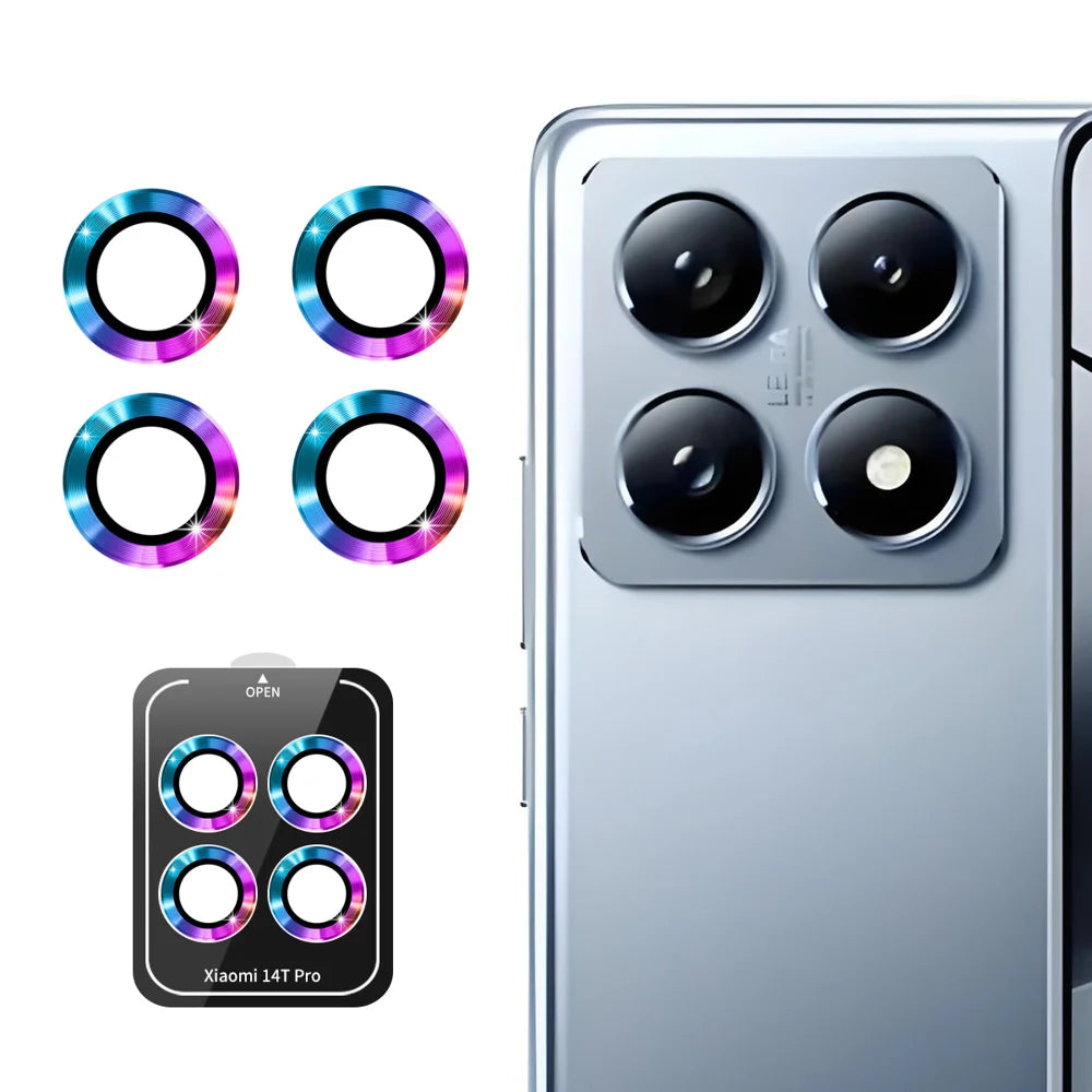 For Xiaomi 14T Pro ENKAY Hat-Prince Camera Lens Protector Metal Ring Lens Film