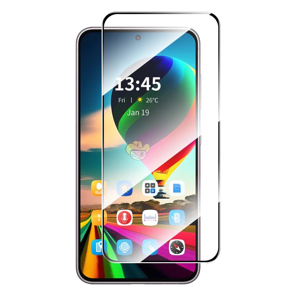 For Motorola Moto G35 5G ENKAY HAT PRINCE Screen Protector Anti-Explosion 9H Silk Printing 0.26mm Screen Film - Transparent