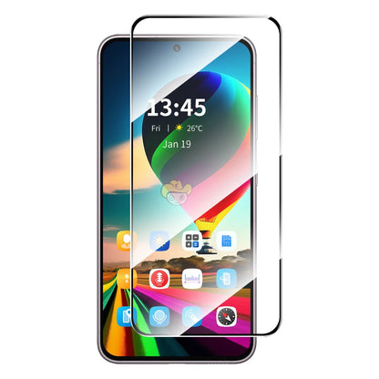 For Motorola Moto G35 5G ENKAY HAT PRINCE Screen Protector Anti-Explosion 9H Silk Printing 0.26mm Screen Film - Transparent