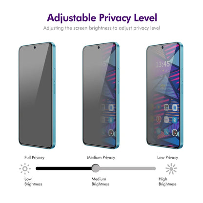 For Motorola Moto G55 5G ENKAY Hat-Prince Privacy Screen Protector Tempered Glass Film 28-degree Anti-Spy - Grey