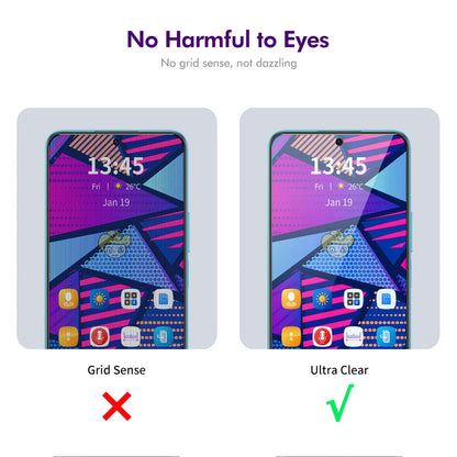 For Motorola Moto G55 5G ENKAY Hat-Prince Privacy Screen Protector Tempered Glass Film 28-degree Anti-Spy - Grey