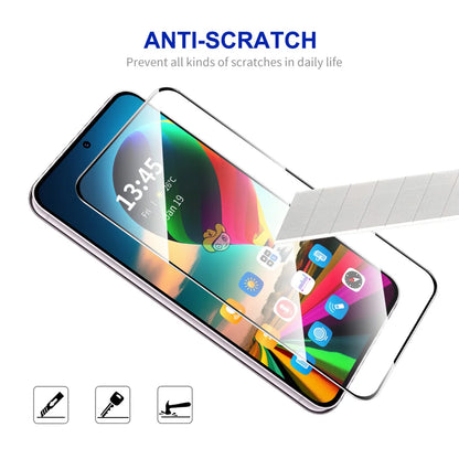 For Motorola Moto G55 5G ENKAY HAT PRINCE Screen Protector Anti-Explosion 9H Silk Printing 0.26mm Screen Film - Transparent