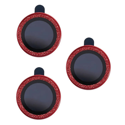 For iPhone 15 Pro  /  15 Pro Max Camera Lens Protector Set Tempered Glass Glitter Bling Ring Lens Film