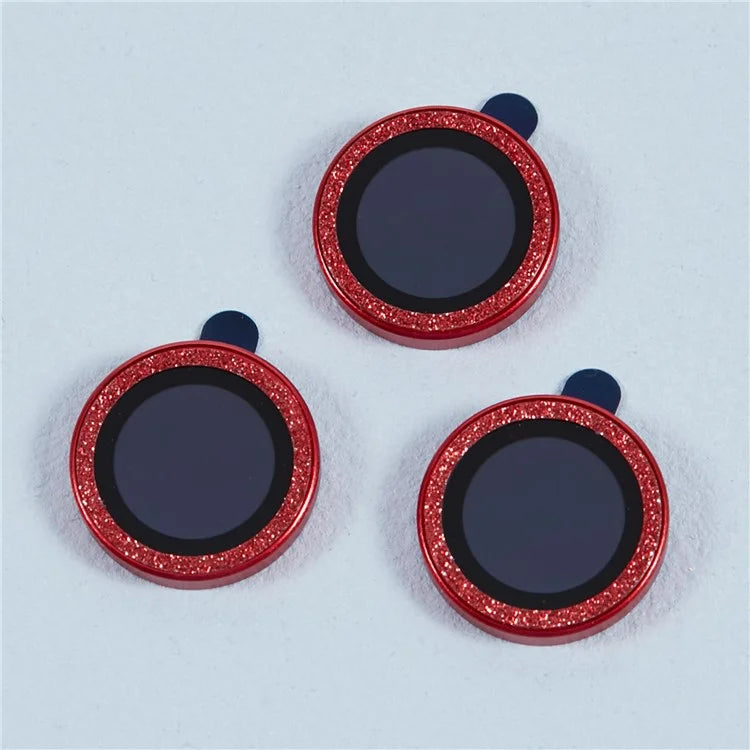 For iPhone 15 Pro  /  15 Pro Max Camera Lens Protector Set Tempered Glass Glitter Bling Ring Lens Film
