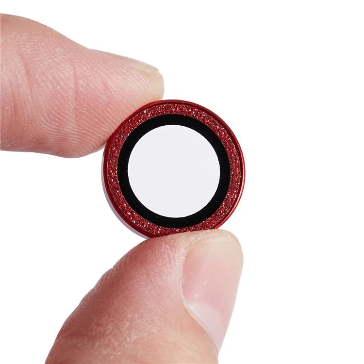For iPhone 15 Pro  /  15 Pro Max Camera Lens Protector Set Tempered Glass Glitter Bling Ring Lens Film