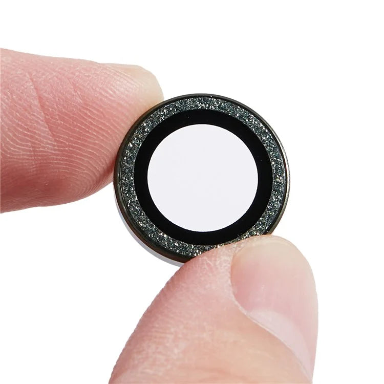 For iPhone 15 Pro  /  15 Pro Max Camera Lens Protector Set Tempered Glass Glitter Bling Ring Lens Film