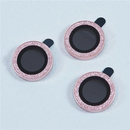 For iPhone 15 Pro  /  15 Pro Max Camera Lens Protector Set Tempered Glass Glitter Bling Ring Lens Film