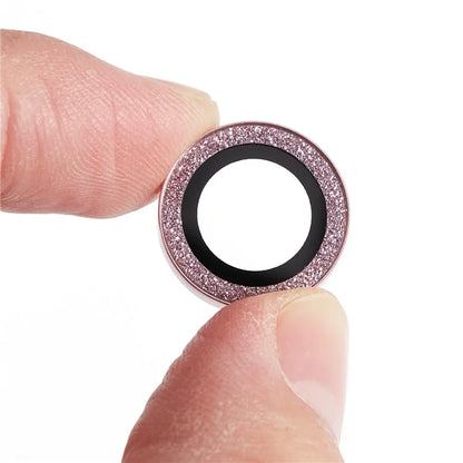 For iPhone 15 Pro  /  15 Pro Max Camera Lens Protector Set Tempered Glass Glitter Bling Ring Lens Film