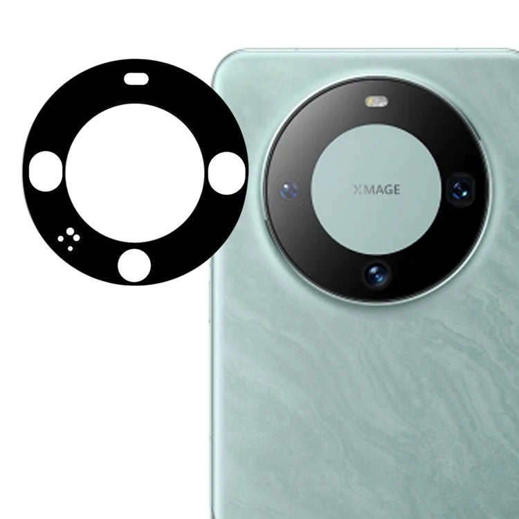 Tempered Glass Lens Protector for Huawei Mate 60 Silk Printing Black Phone Camera Lens Film