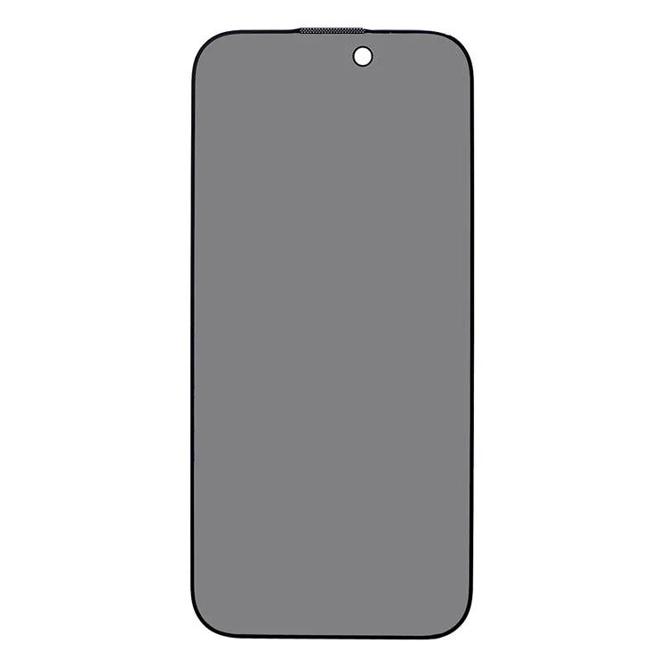 Anti-spy Film for iPhone 15 , Silk Printing Black Edge Corning Gorilla Glass Screen Protector