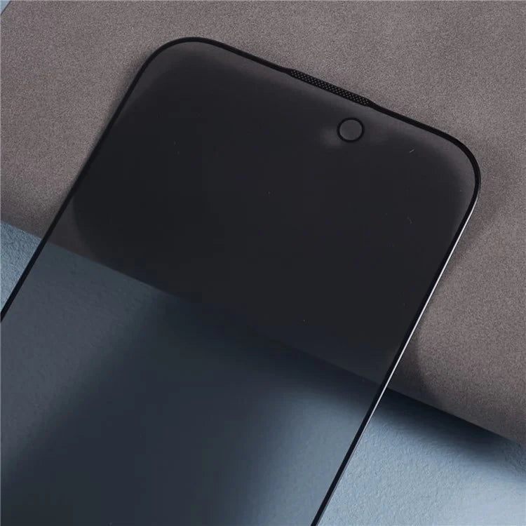 Anti-spy Film for iPhone 15 , Silk Printing Black Edge Corning Gorilla Glass Screen Protector