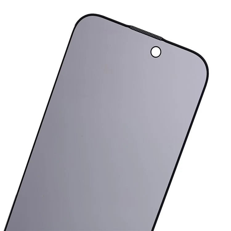 Anti-spy Film for iPhone 15 , Silk Printing Black Edge Corning Gorilla Glass Screen Protector
