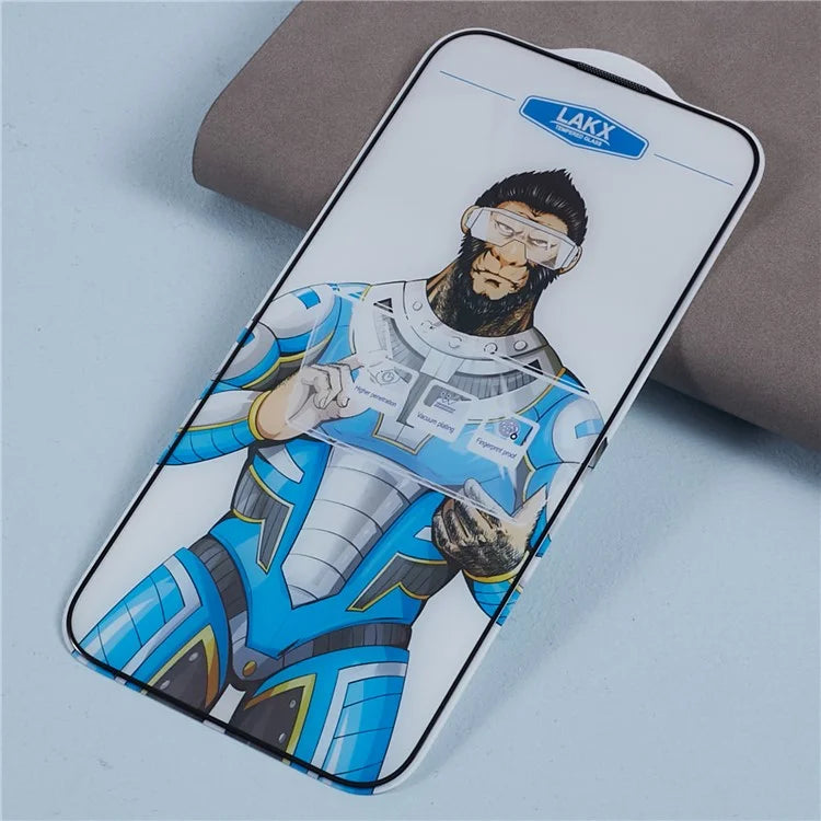 For iPhone 15 Plus Corning Gorilla Glass Screen Protector Silk Printing Black Edge HD Clear Film