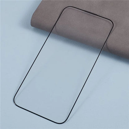 For iPhone 15 Plus Corning Gorilla Glass Screen Protector Silk Printing Black Edge HD Clear Film