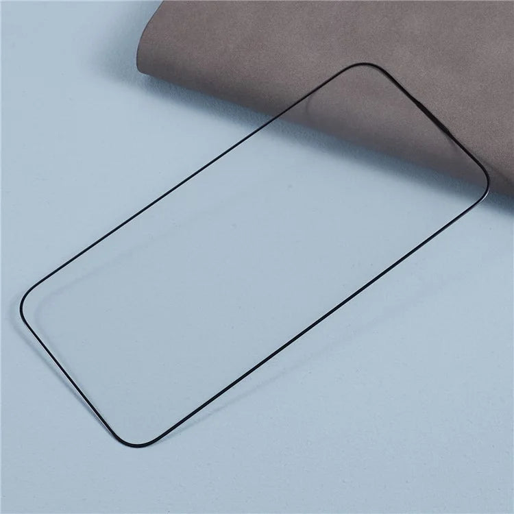 For iPhone 15 Plus Corning Gorilla Glass Screen Protector Silk Printing Black Edge HD Clear Film