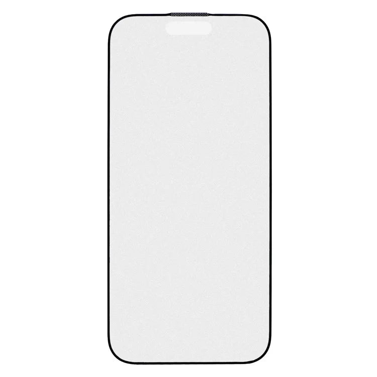 For iPhone 15 Plus Matte Corning Gorilla Glass Screen Protector Silk Printing Black Edge Film