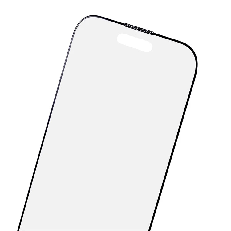 For iPhone 15 Plus Matte Corning Gorilla Glass Screen Protector Silk Printing Black Edge Film