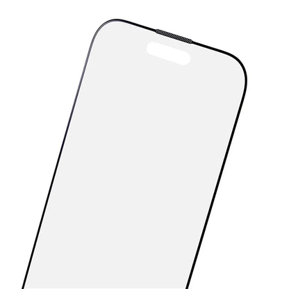 For iPhone 15 Plus Matte Corning Gorilla Glass Screen Protector Silk Printing Black Edge Film