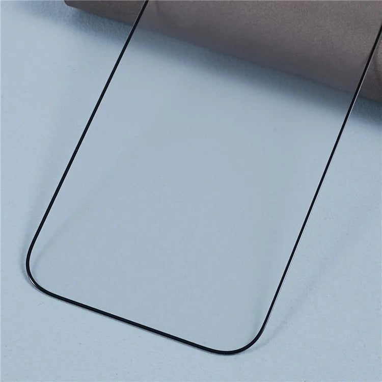 For iPhone 15 Pro Max Screen Protector Corning Gorilla Glass Silk Printing Black Edge Matte Film