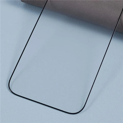 For iPhone 15 Pro Max Screen Protector Corning Gorilla Glass Silk Printing Black Edge Matte Film