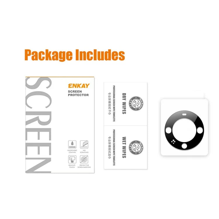 ENKAY HAT-PRINCE for Huawei Mate 60 Pro / Mate 60 Pro+ Tampered Glass Lens Film Anti-fingerprint Camera Lens Protector