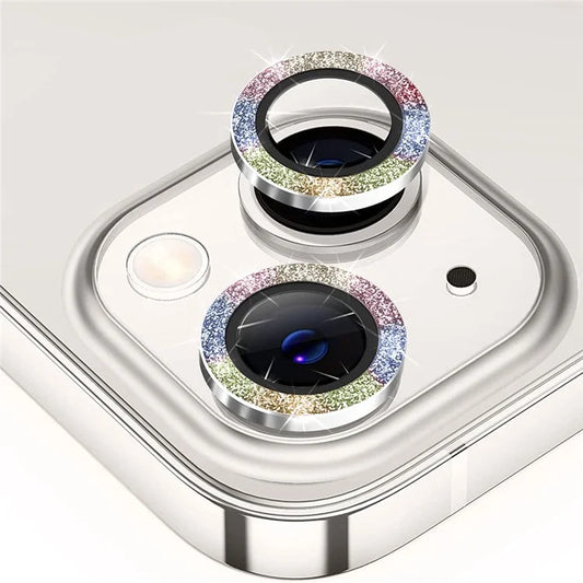 ENKAY HAT PRINCE For iPhone 15  /  15 Plus Camera Lens Protector Rhinestone Tempered Glass Lens Film