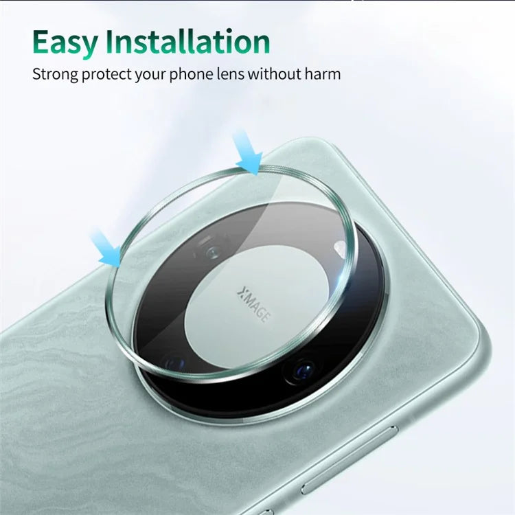 ENKAY HAT PRINCE For Huawei Mate 60 Pro  /  Mate 60 Pro+ Camera Lens Film Tempered Glass + Aluminum Alloy Lens Protector