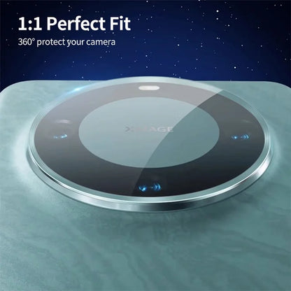 ENKAY HAT PRINCE For Huawei Mate 60 Pro  /  Mate 60 Pro+ Camera Lens Film Tempered Glass + Aluminum Alloy Lens Protector