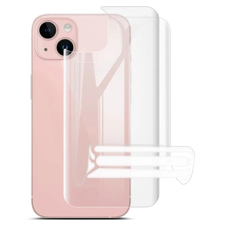 IMAK 2Pcs  /  Set Hydrogel Film III for iPhone 15 Plus Back Protector Anti-scratch TPU Phone Back Film