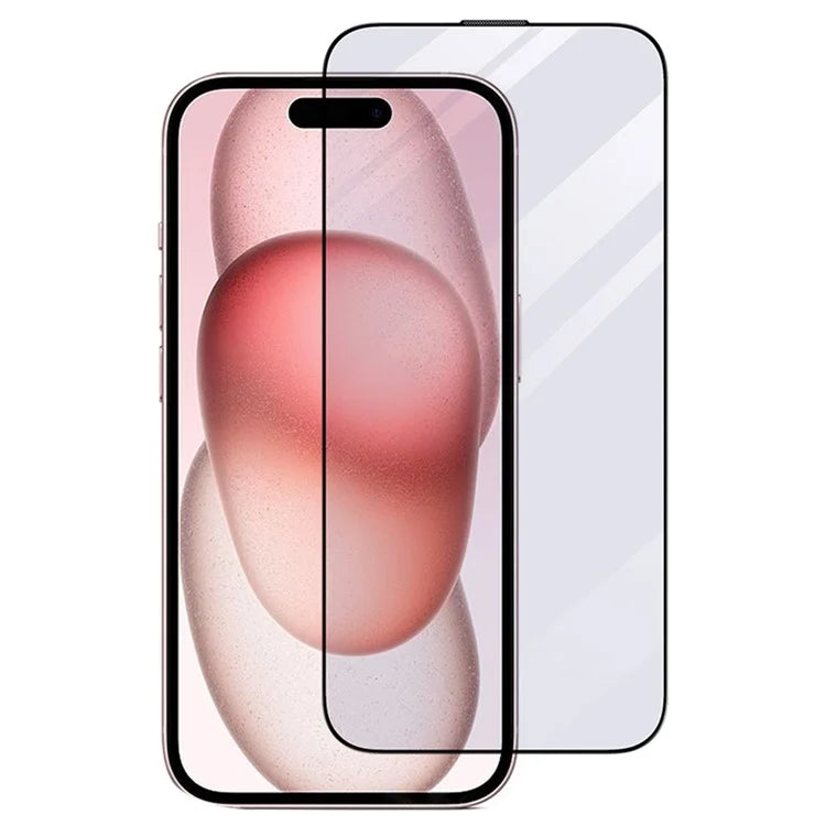 TOTU AA-057 for iPhone 15 Silk Printing HD Clear Tempered Glass Full Screen Protector
