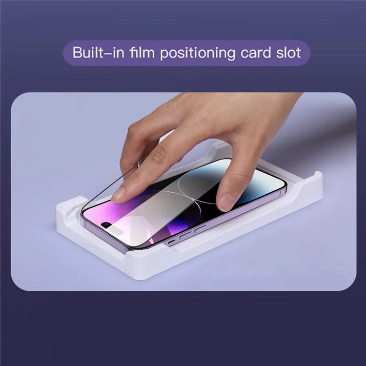 TOTU AA-057 for iPhone 15 Plus Tempered Glass Screen Protector Anti-Spy Silk Printing Film