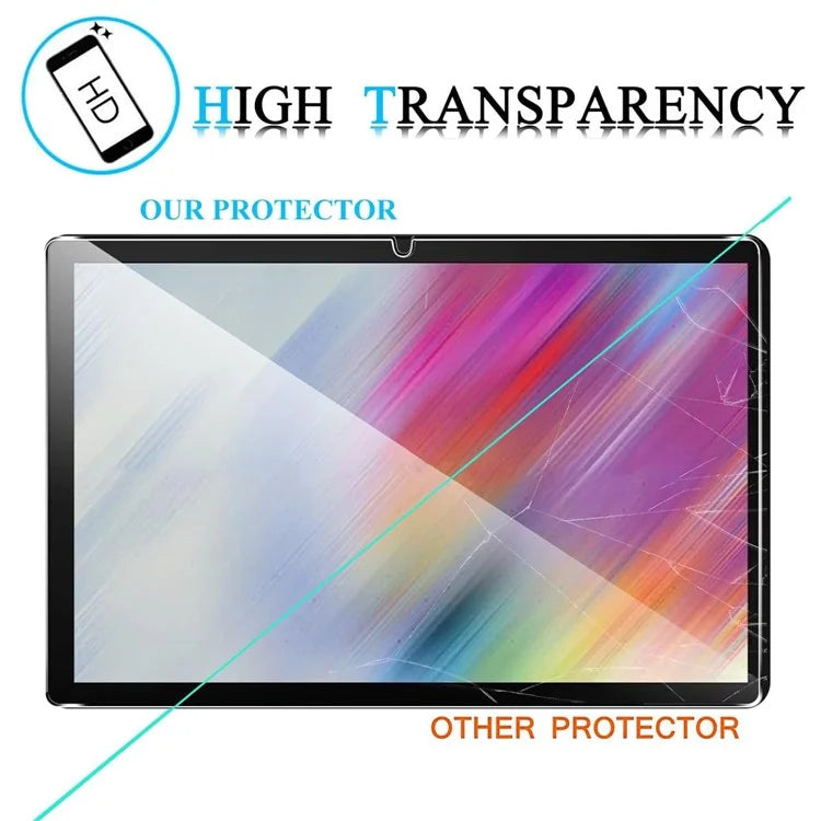 For Samsung Galaxy Tab A9+ Screen Protector Full Coverage 2.5D Straight Edge Tempered Glass Film