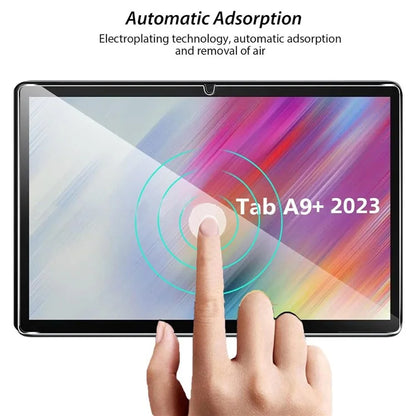 For Samsung Galaxy Tab A9+ Screen Protector Full Coverage 2.5D Straight Edge Tempered Glass Film