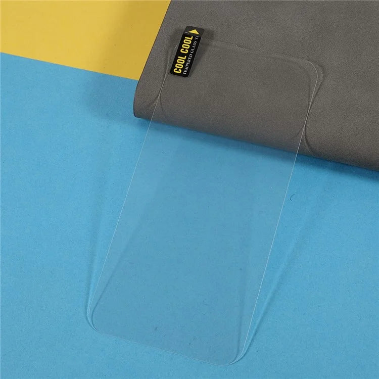 For iPhone 15 Pro Max Screen Protector Electroplating Anti-fingerprint 3D Large Arc Edge Screen Film