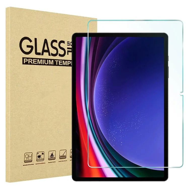 For Samsung Galaxy Tab S9 FE+ Tablet Screen Protector Arc Edge Tempered Glass HD Clear Film