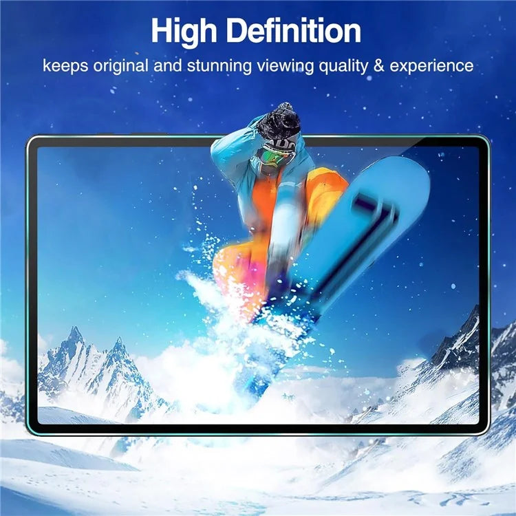 For Samsung Galaxy Tab S9 FE+ Tablet Screen Protector Arc Edge Tempered Glass HD Clear Film