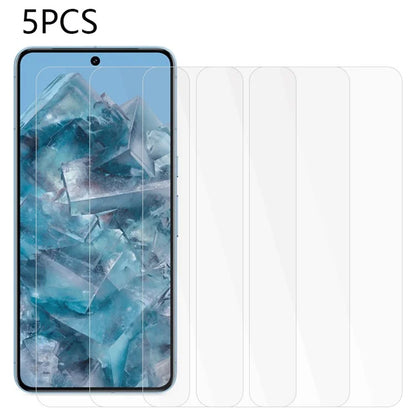 5PCS For Google Pixel 8 Pro Tempered Glass Film 2.5D 0.3mm Anti-explosion Screen Protector