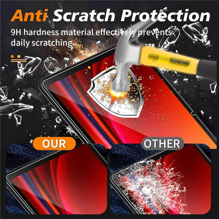 For Samsung Galaxy Tab S9 FE Tempered Glass Screen Protector 2.5D Straight Edge Film
