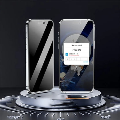 AZEADA Space Bear Series for iPhone 15 Pro Phone Screen Protector Anti-Peep Explosion-proof Film