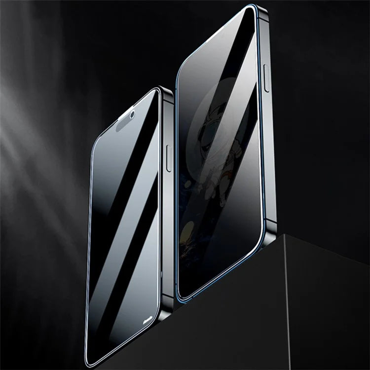 AZEADA Space Bear Series for iPhone 15 Pro Phone Screen Protector Anti-Peep Explosion-proof Film