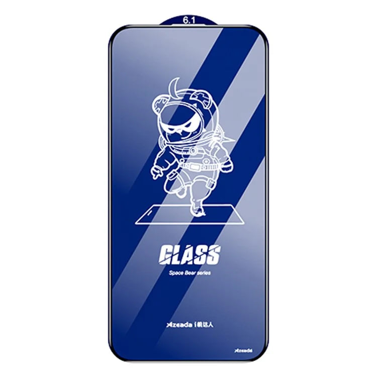 AZEADA Space Bear Series for iPhone 14 Pro Screen Protector Ultra Clear Anti-Static Screen Film
