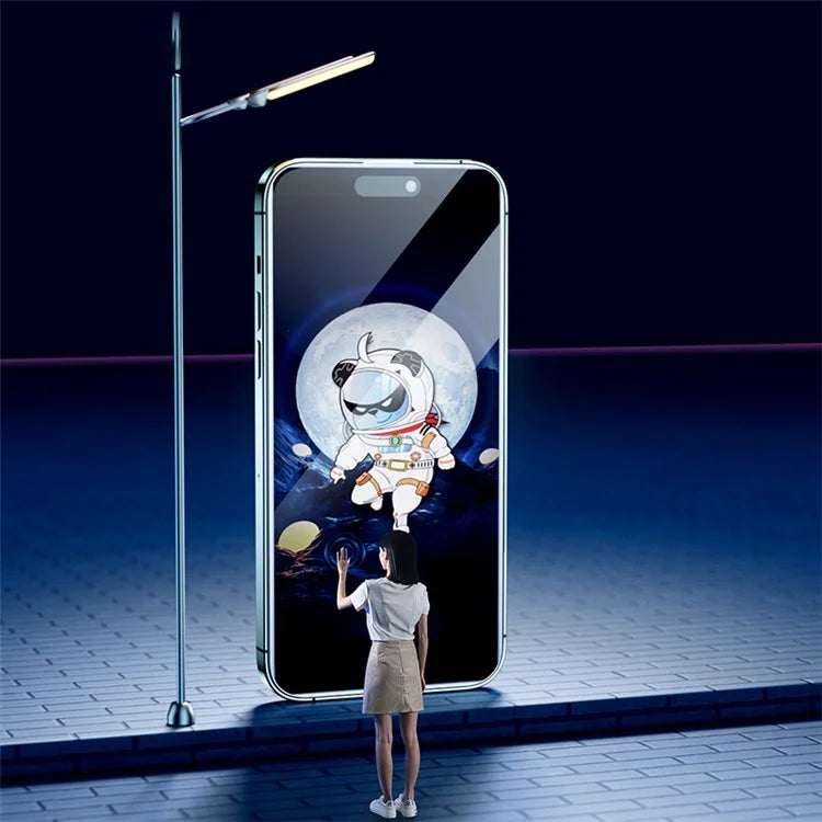 AZEADA Space Bear Series for iPhone 14 Pro Screen Protector Ultra Clear Anti-Static Screen Film