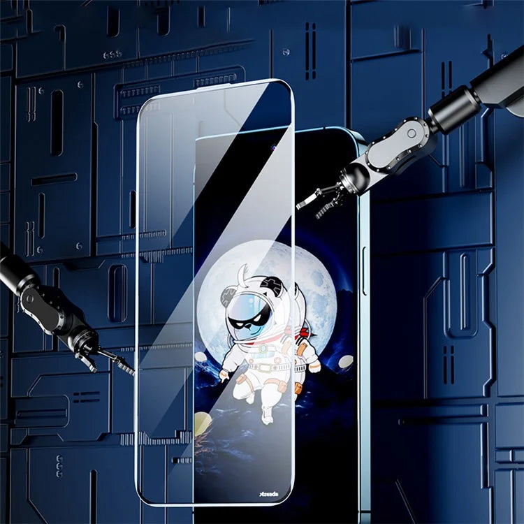 AZEADA Space Bear Series for iPhone 15 Anti-Static High Aluminium-silicon Glass HD Screen Protector