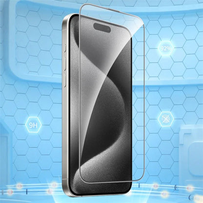 CASEWORLD For iPhone 15 Pro Max 0.33mm Phone Screen Protector HD Clear Tempered Glass Film
