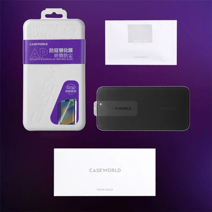 CASEWORLD For iPhone 15 Pro Max Anti-Spy Tempered Glass Screen Protector 0.33mm Film