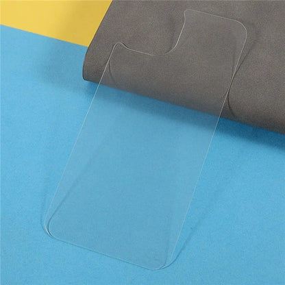 For iPhone 15 Plus HD Clear Straight Edge Back Film Tempered Glass Phone Back Protector